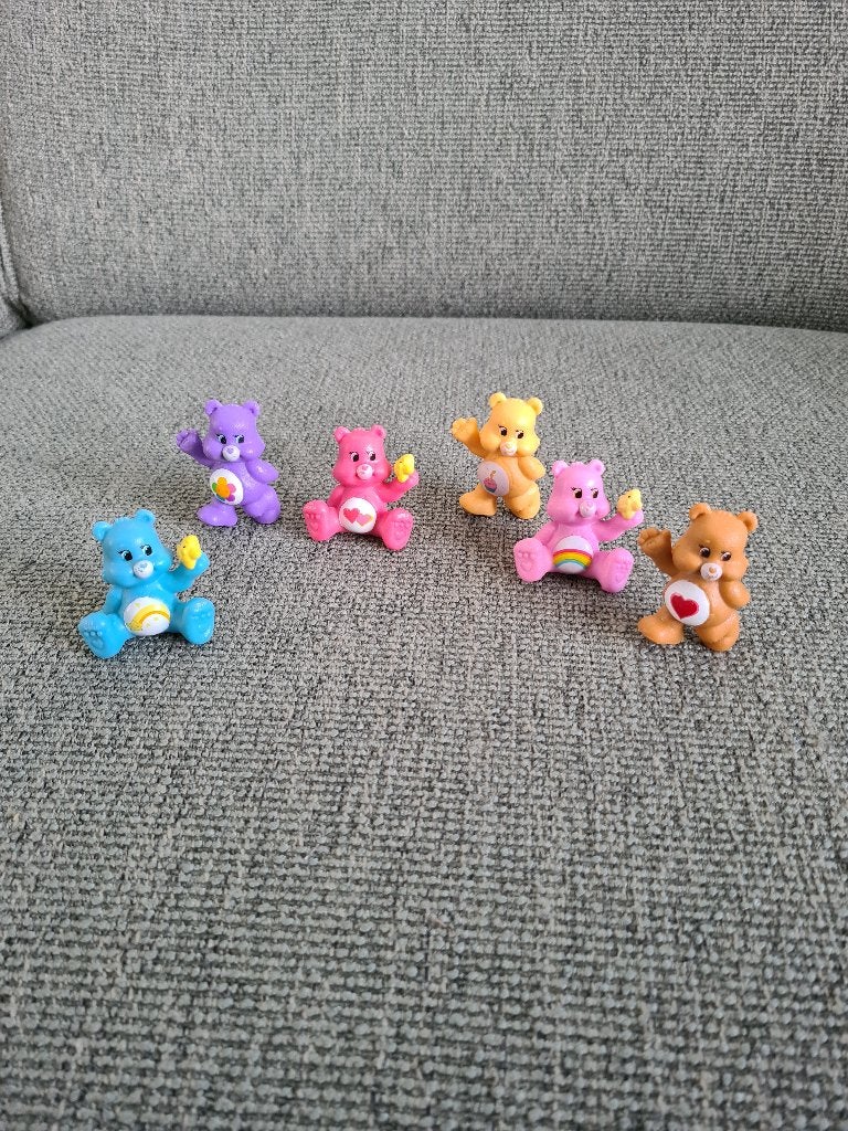 Care bears bear troetelbeertjes troetelberen hasbro 6 stuks, Gebruikt, Ophalen of Verzenden, Hasbro, Nvt