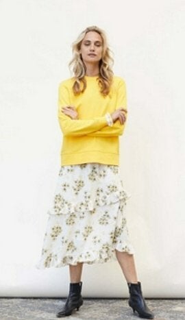 Rok Caddis Fly maat S, Kleding | Dames, Rokken, Ophalen, Geel, Zo goed als nieuw, Maat 36 (S)