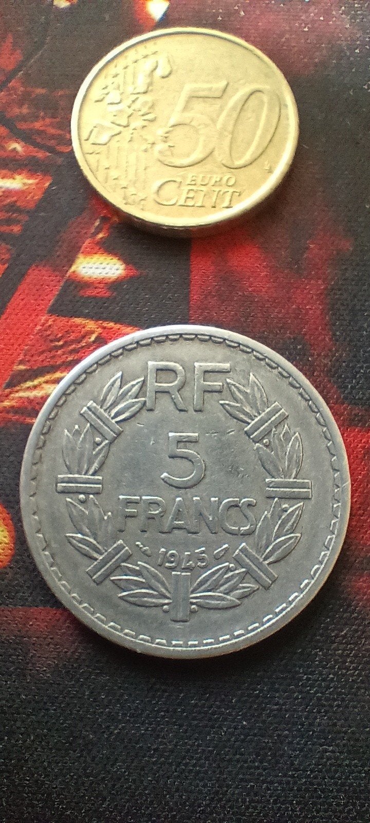Frankrijk 5 francs 1945 munt, Ophalen of Verzenden, Frankrijk, Losse munt