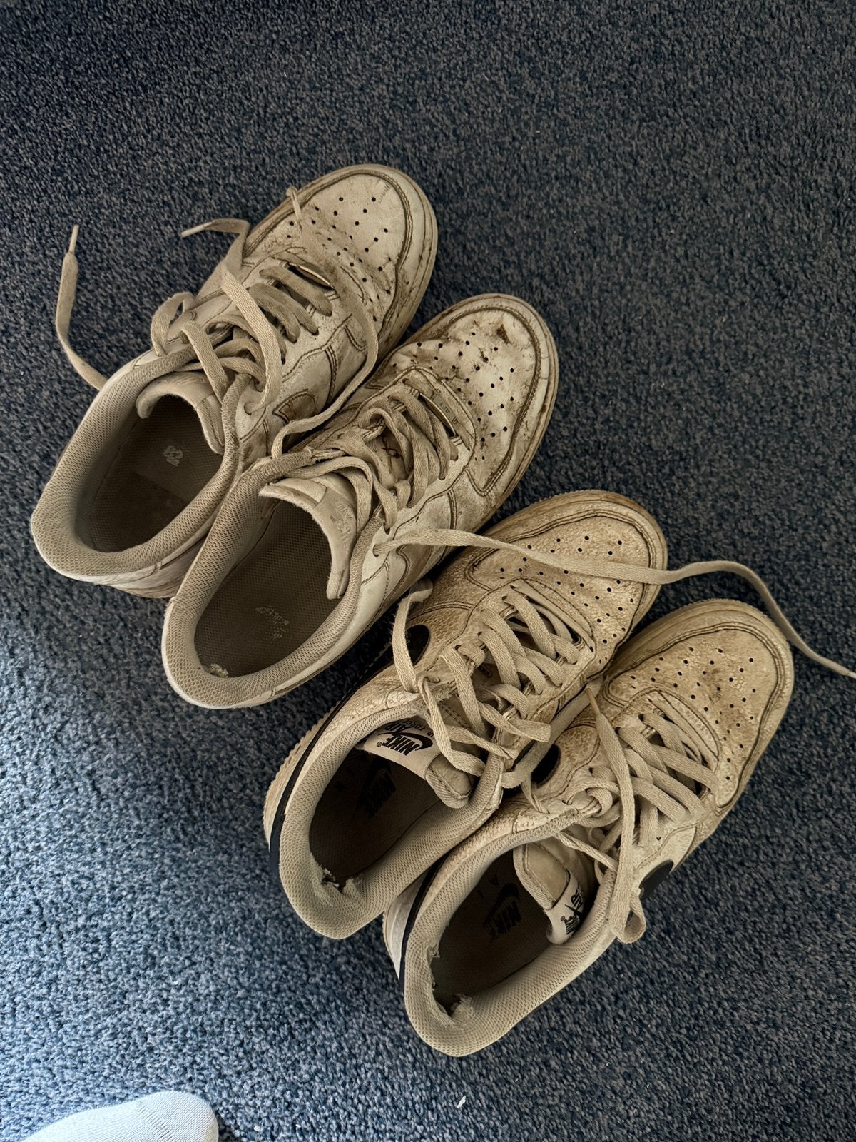 2 paar afgetrapte nike air force 1, Ophalen of Verzenden, Wit