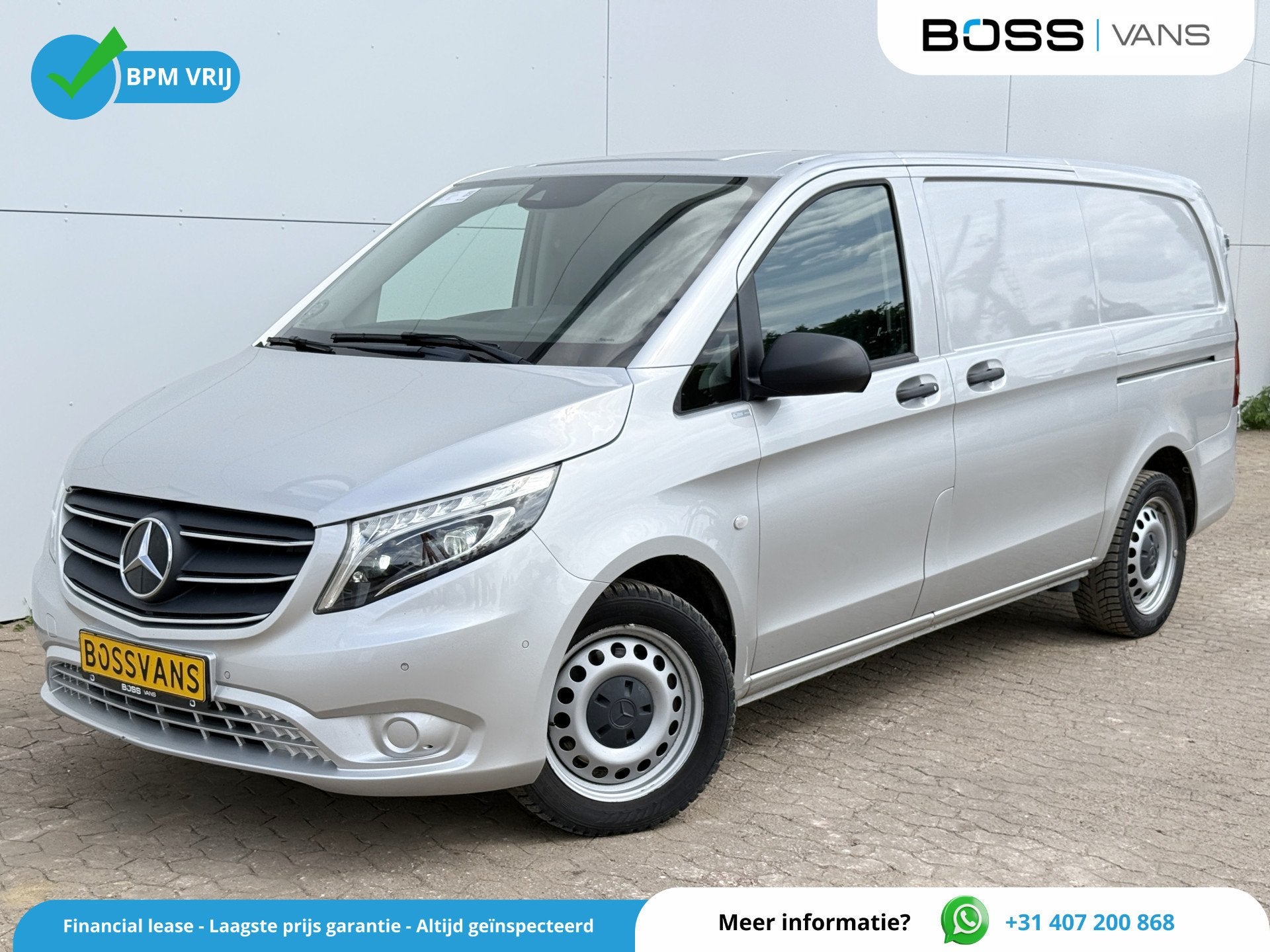 Mercedes-Benz Vito 119 1.9 CDI L2 190pk Automaat LE0 Dubbele, Auto's, Gebruikt, Zwart, Mercedes-Benz, Bedrijf