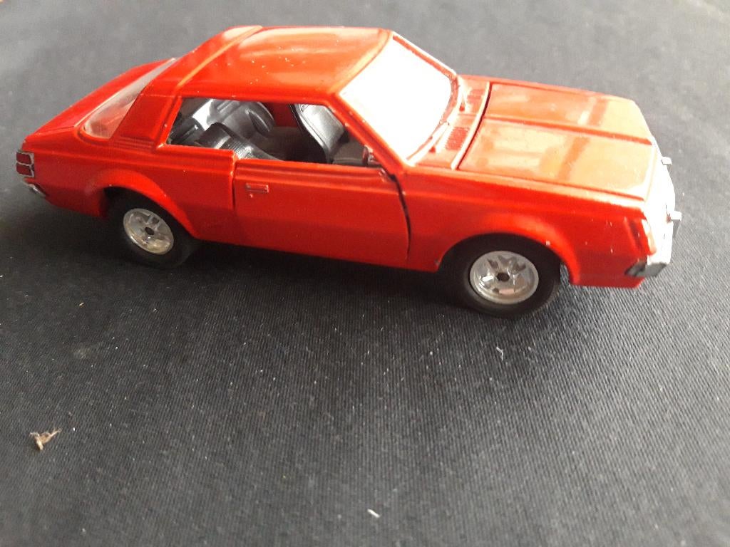 Mitsubishi Galant Hardtop Coupé rood - GROOT FORMAAT 1/30, Ophalen of Verzenden, Gebruikt, Auto, Overige merken