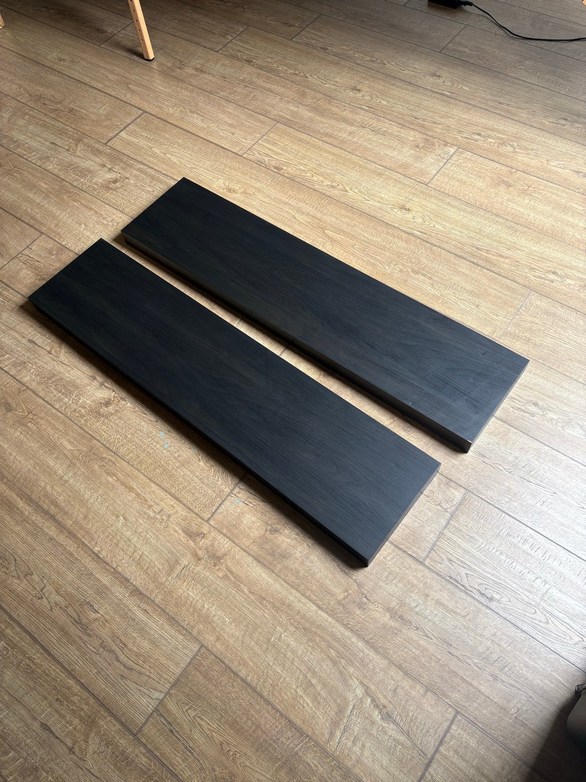 2x IKEA Lack planken - Zwart, Ophalen, Gebruikt
