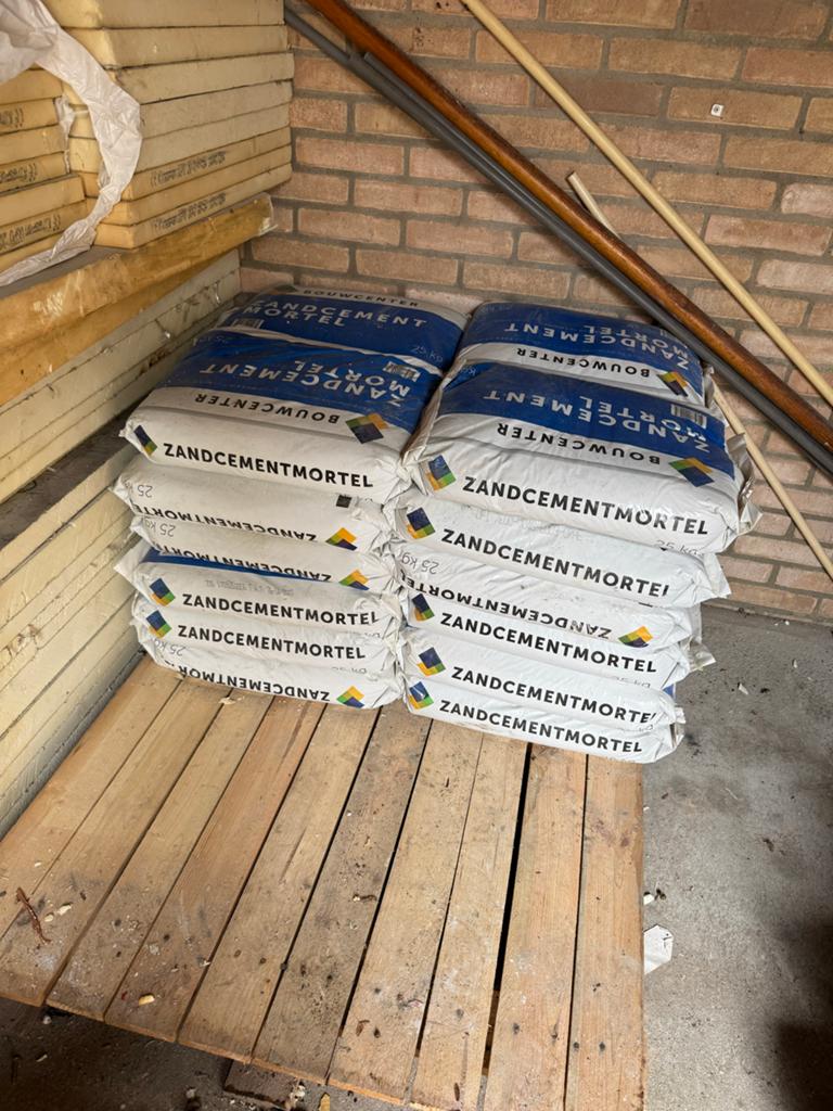 Zandcementmortel 25 kg - Bouwcenter, Doe-het-zelf en Verbouw, Overige Doe-het-zelf en Verbouw, Ophalen, Nieuw