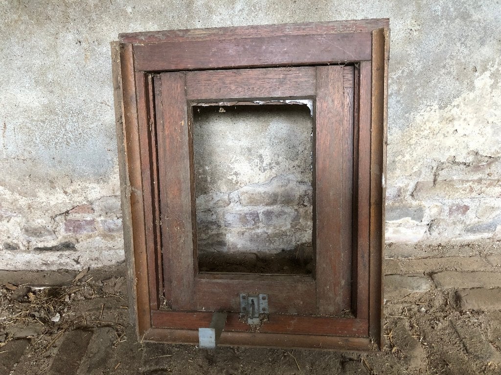 hardhouten raampje, Ophalen, Gevelraam of Ruit, Minder dan 80 cm, Minder dan 80 cm