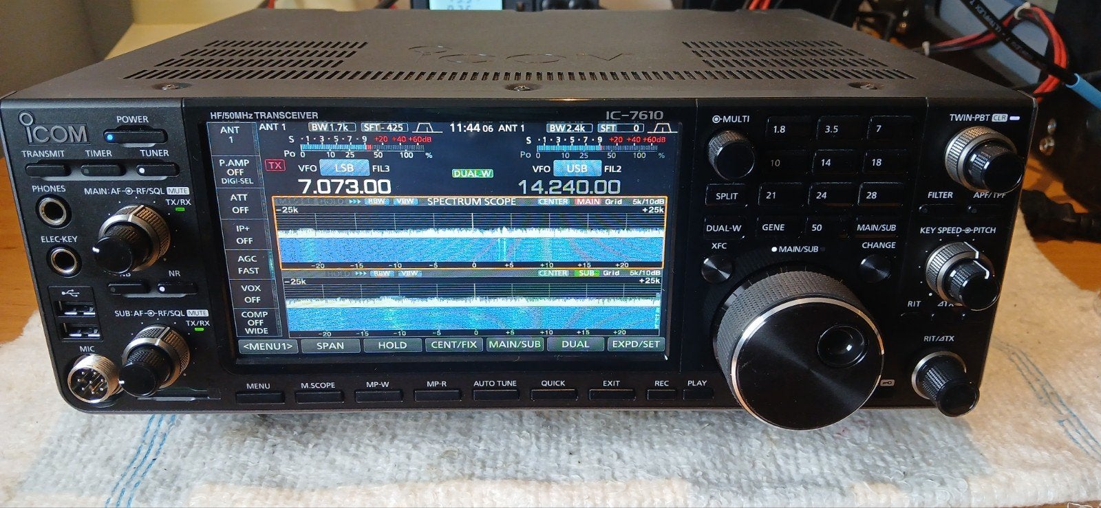 Icom 7610 hf/6mtr, Telecommunicatie, Ophalen of Verzenden, Zo goed als nieuw