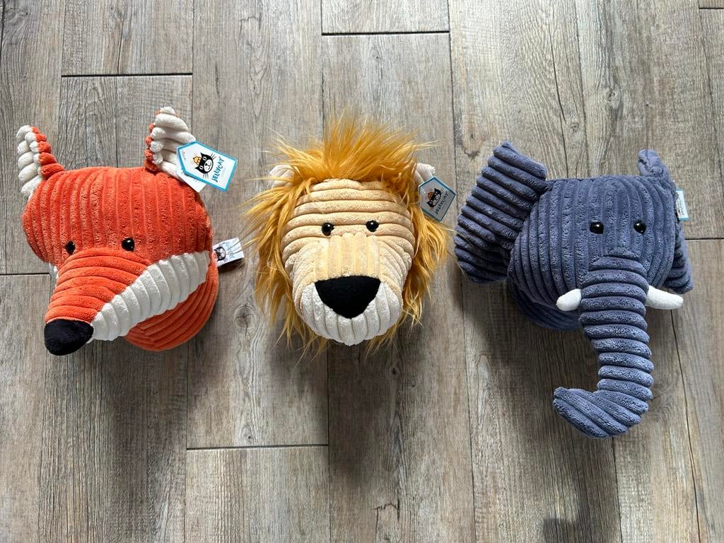 Jellycat muurknuffels, set van 3 (nieuw!), Ophalen, Zo goed als nieuw, Overige typen
