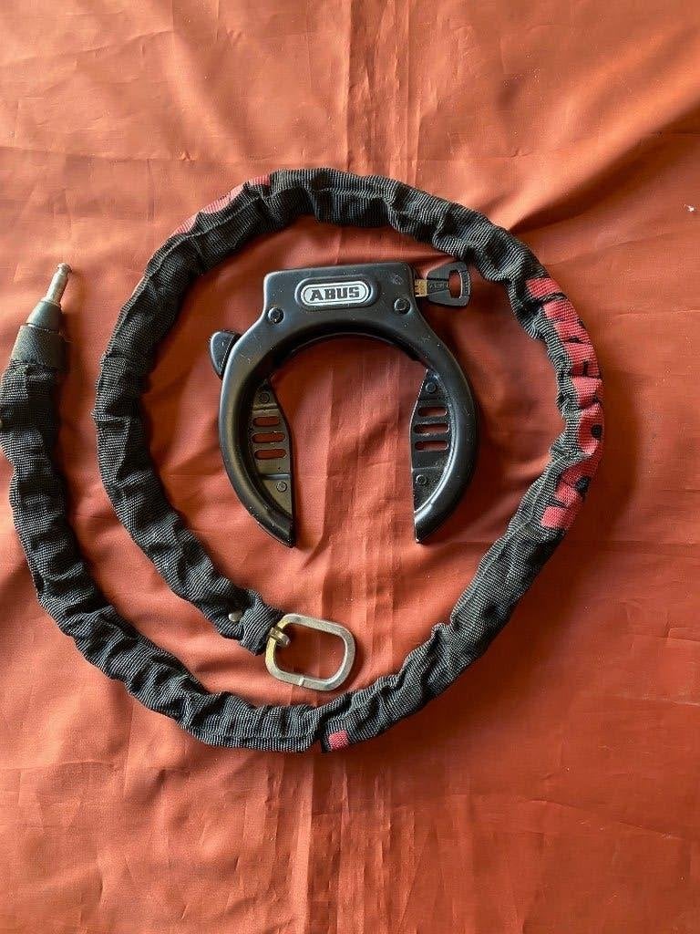 Fiets slot extra breed Abus ringslot Amparo 4650 xl 45,-, Ophalen of Verzenden, Zo goed als nieuw, Kabelslot