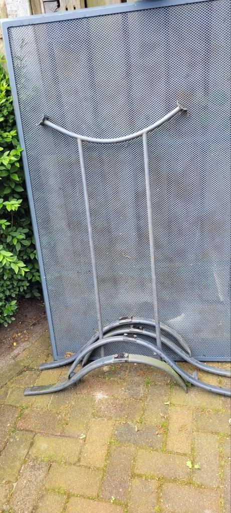 Gratis tuintafel, Ophalen of Verzenden, Gebruikt, Rechthoekig, Metaal