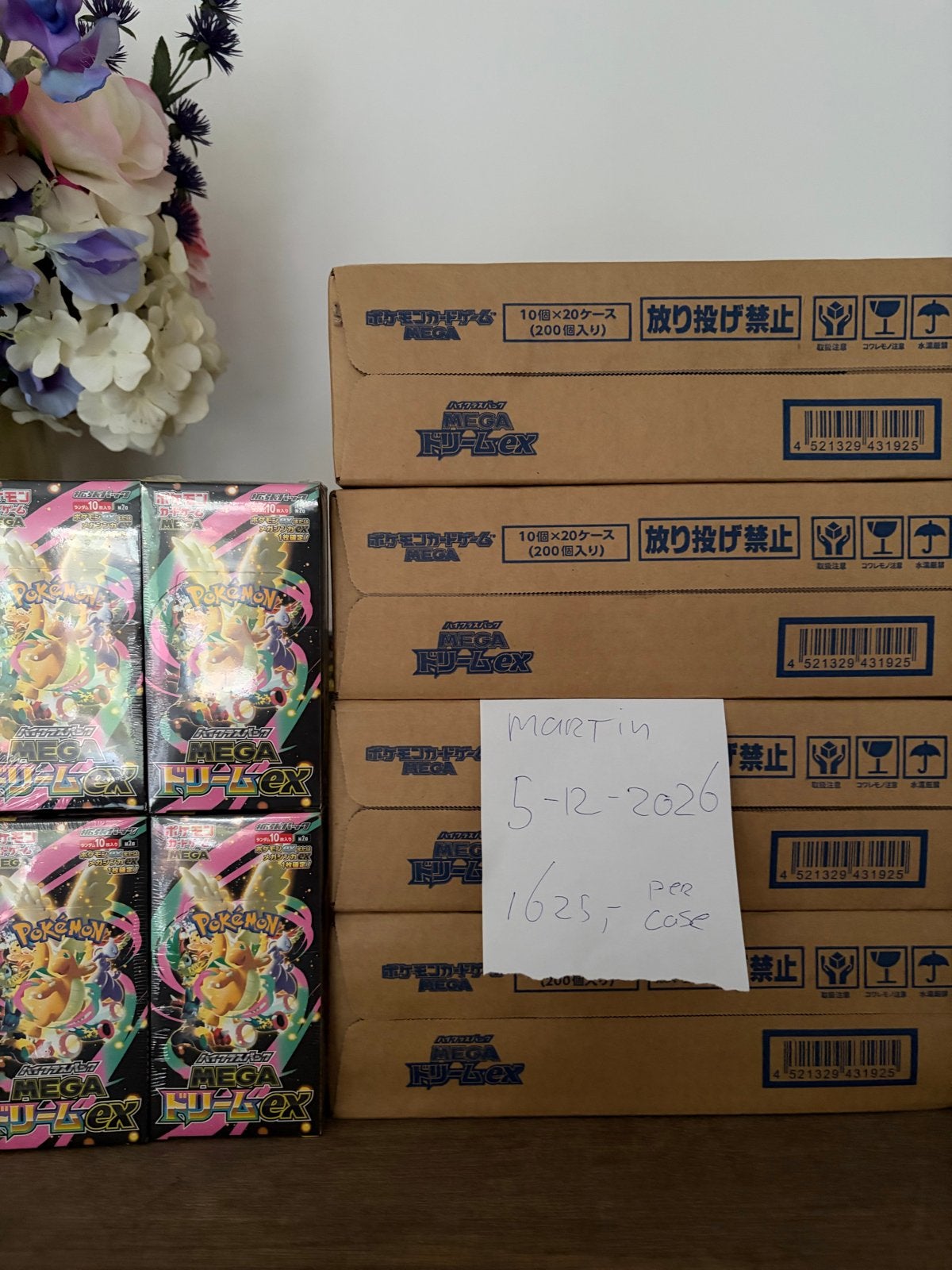1case Pokémon Mega Dream Booster Box - Japanse, Ophalen of Verzenden, Nieuw, Boosterbox