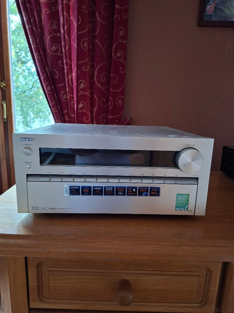 Onkyo TX-NR809 7.2 kanaals  AV receiver, Ophalen, 120 watt of meer, Onkyo, Gebruikt