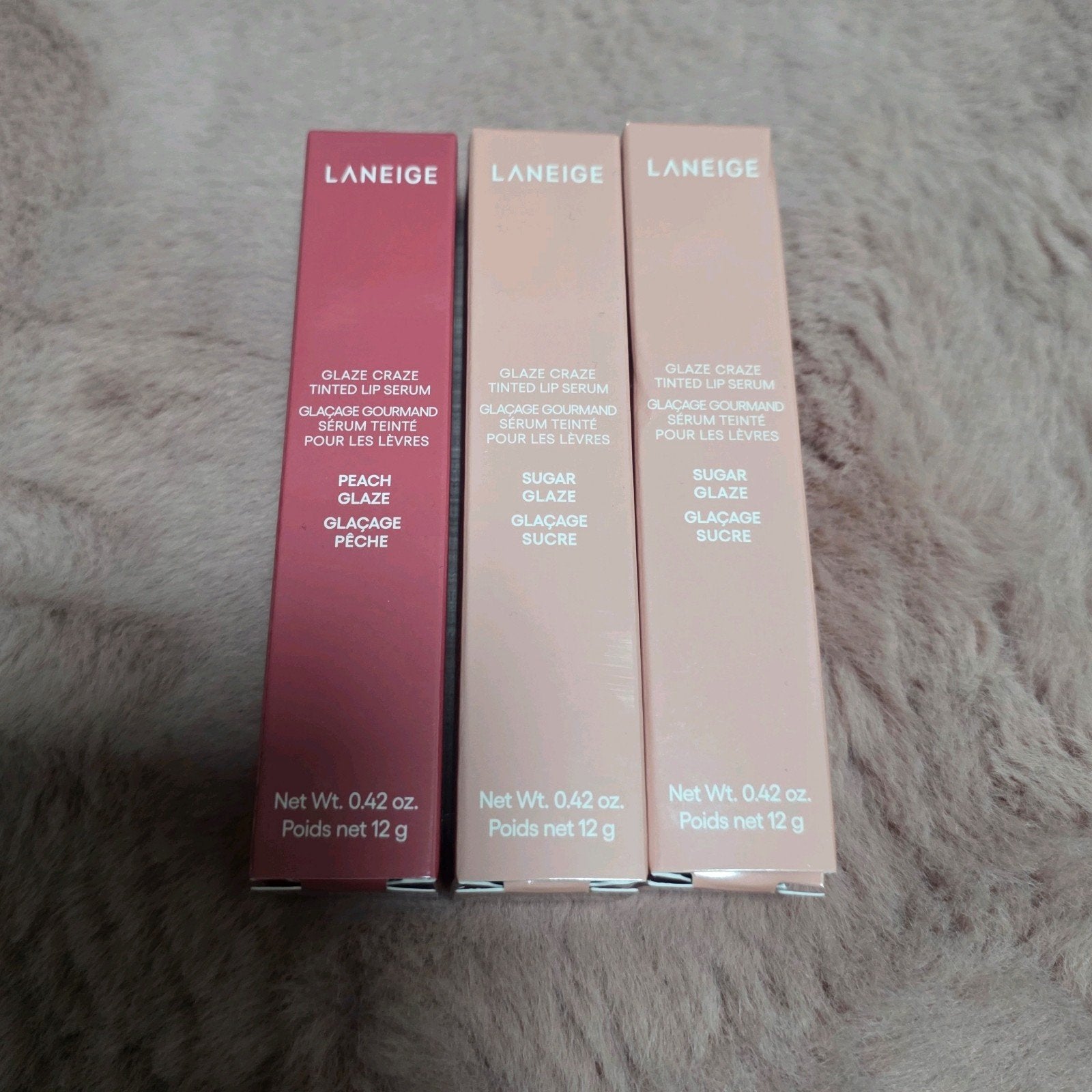 Laneige glazen craze peach en sugar, Lippen, Beige, Nieuw, Ophalen of Verzenden