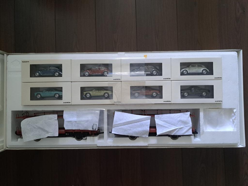Märklin Spoor 1 - 58561 - Dubbele transportwagen KM1 KH, Wisselstroom, Wagon, Ophalen of Verzenden, Zo goed als nieuw