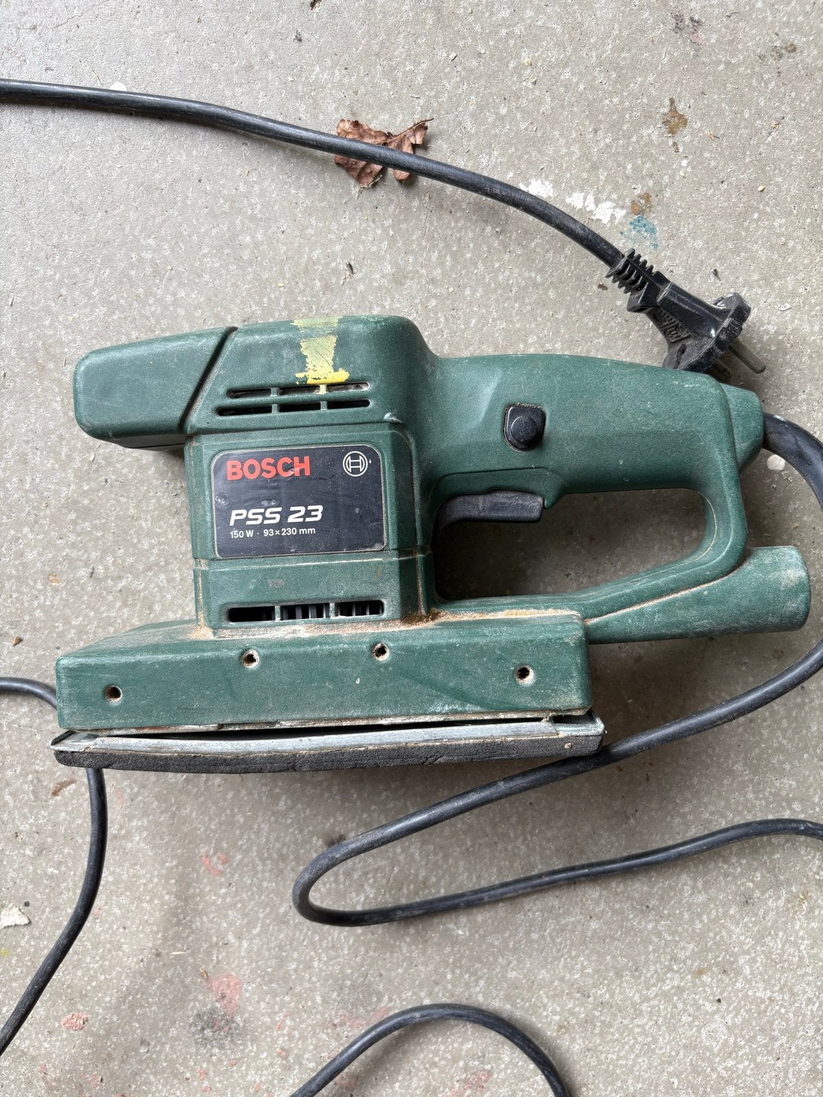 Bosch PSS 23 Vlakschuurmachine - Gebruikt, Ophalen of Verzenden, Gebruikt, Minder dan 600 watt, Vlakschuurmachine