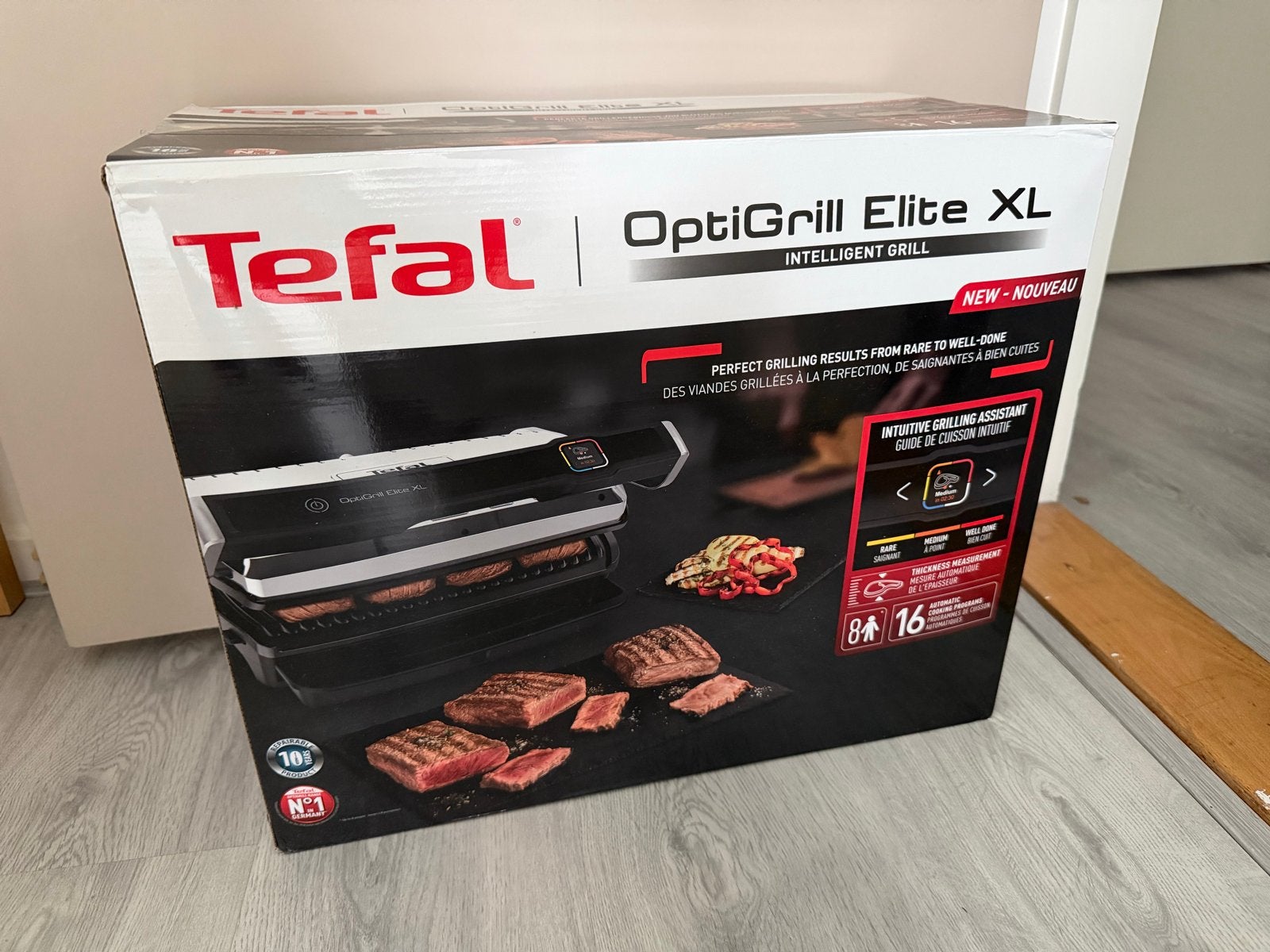 Tefal OptiGrill Elite XL GC760D12 - Nieuw en Geseald, Witgoed en Apparatuur, Ophalen of Verzenden, Nieuw