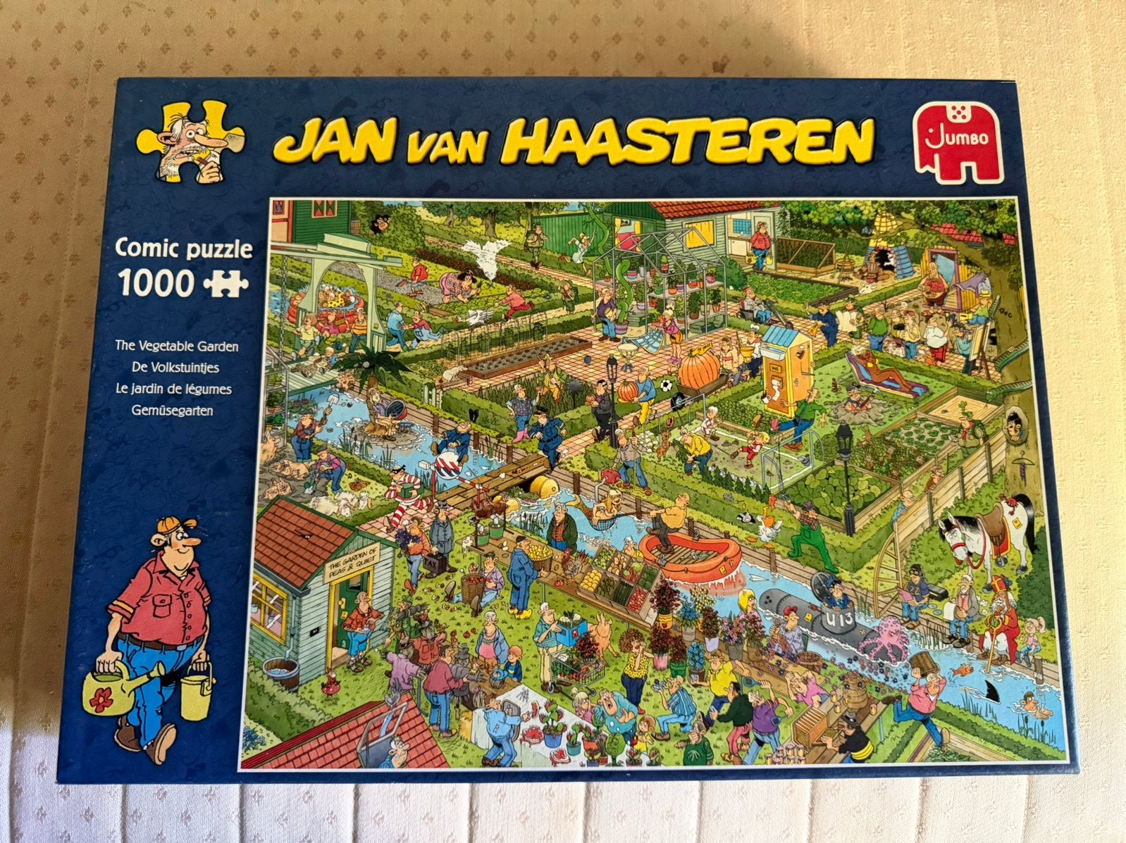 Jvh de Volkstuintjes, Hobby en Vrije tijd, Denksport en Puzzels, Ophalen of Verzenden, 500 t/m 1500 stukjes, Zo goed als nieuw