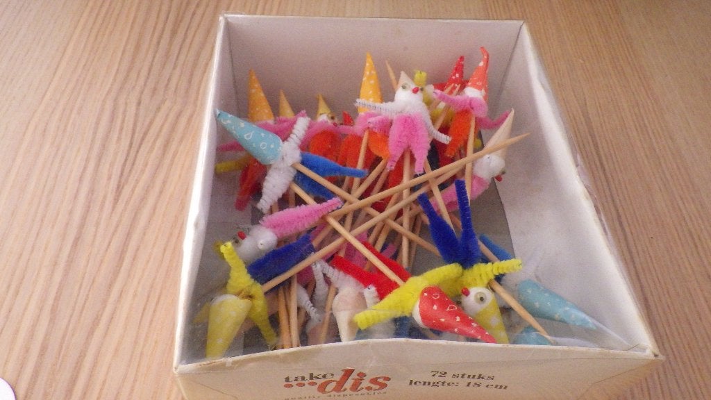 mooie retro feestelijke figuurtjes, Ophalen of Verzenden, Overige typen