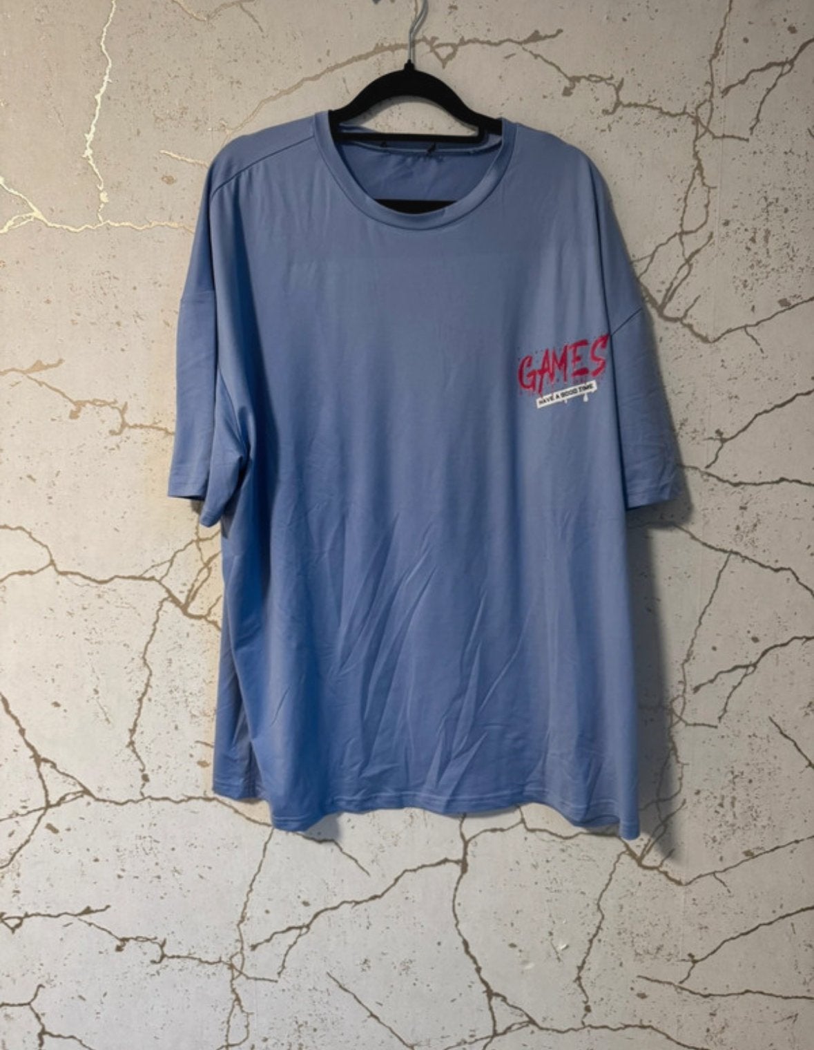Nieuw T-shirt met 'Games' opdruk - Maat L, Verzenden, Nieuw, Maat 52/54 (L), Blauw