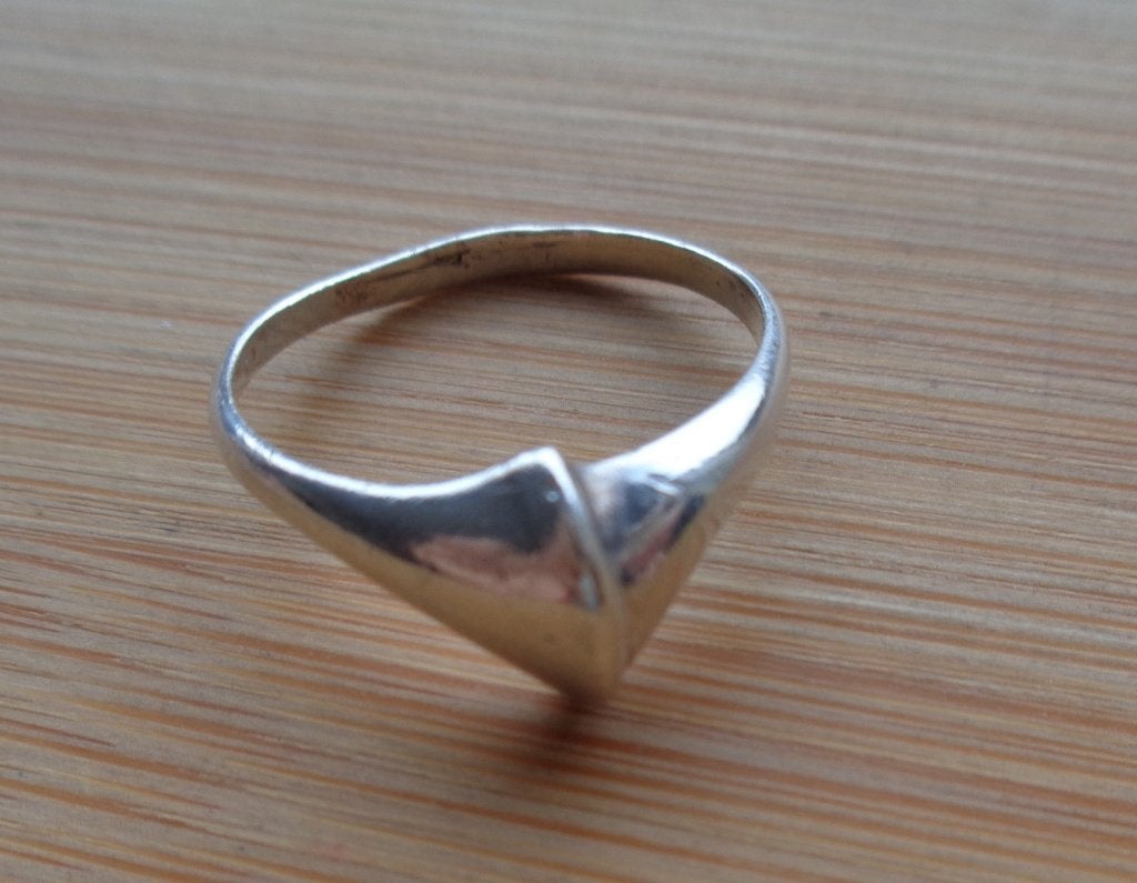 zilveren ring Finse style [047], Verzenden, Zo goed als nieuw, 17 tot 18, Dame