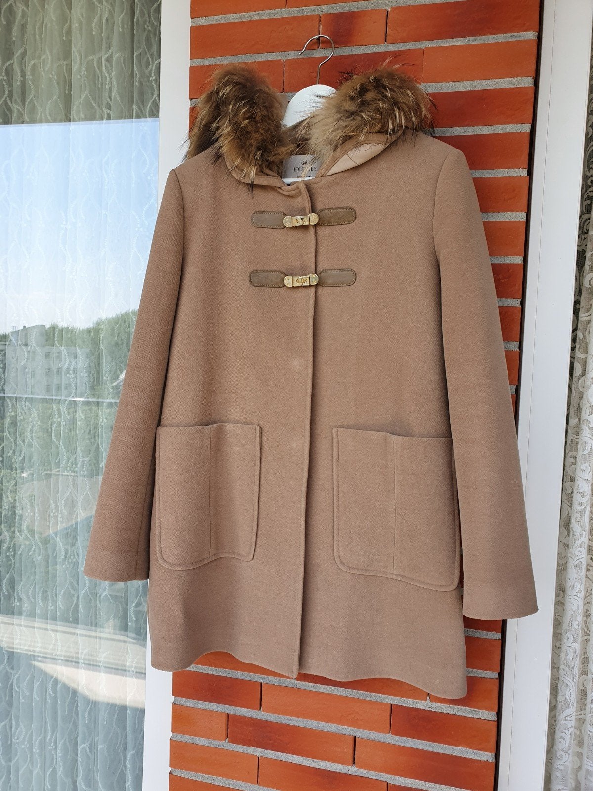 winterjas beige, Ophalen of Verzenden, Nieuw, Maat 36 (S), Beige