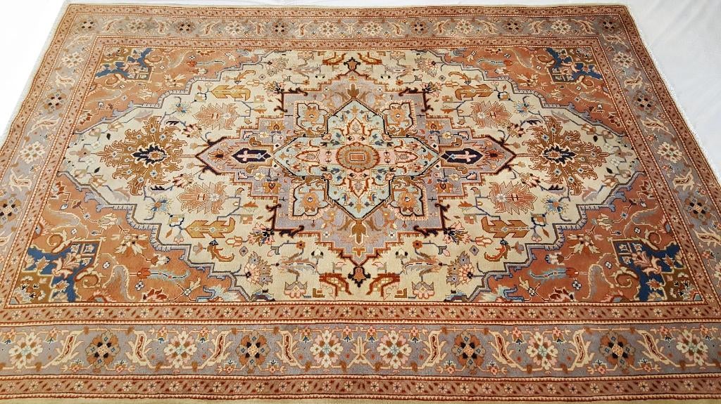 Oosters Perzisch tapijt Heriz 300 x 200 Kleed/Kelim/45% Sale, Www.simatapijten.nl, Beige, 150 tot 200 cm, Ophalen of Verzenden