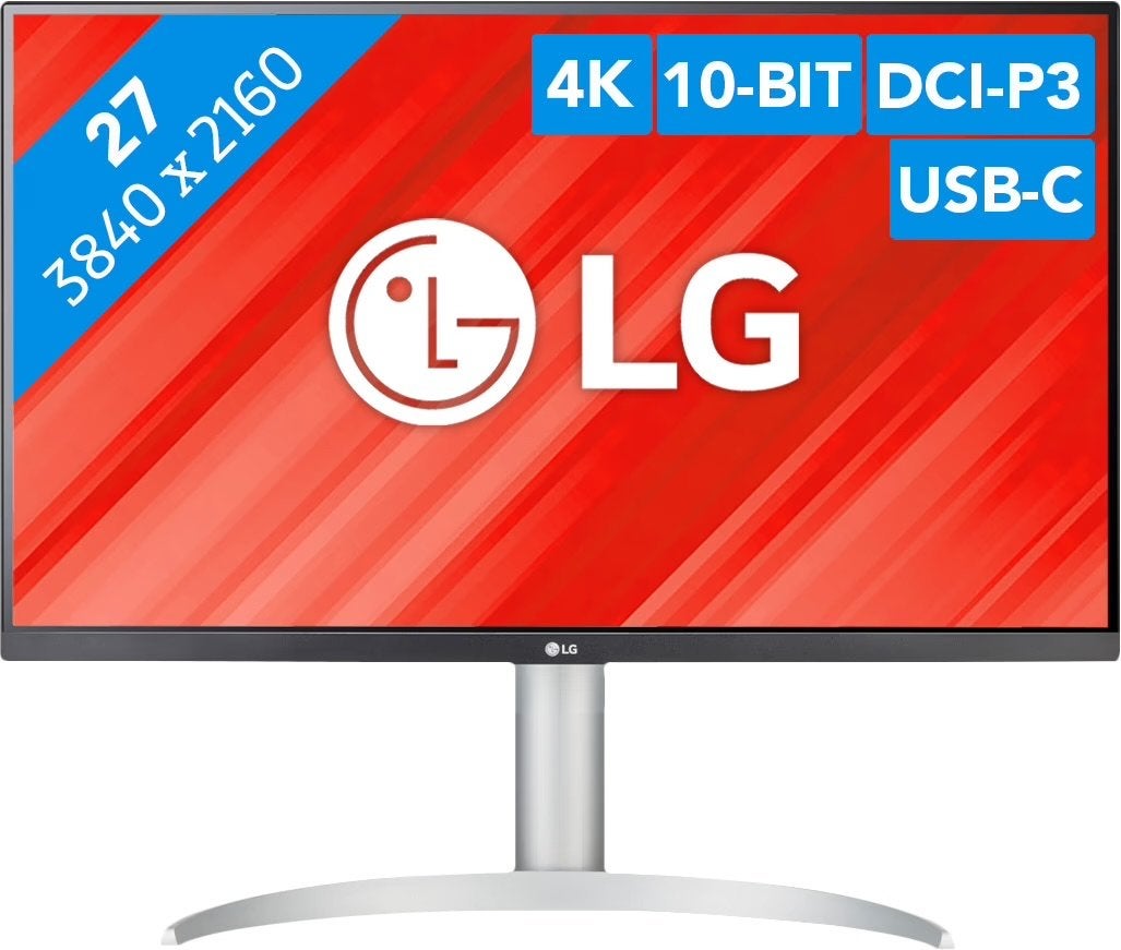 LG 27UP850K-W.AEU 4K IPS Monitor met USB-C Dock, Computers en Software, Monitoren, Ophalen, IPS, In hoogte verstelbaar, Nieuw