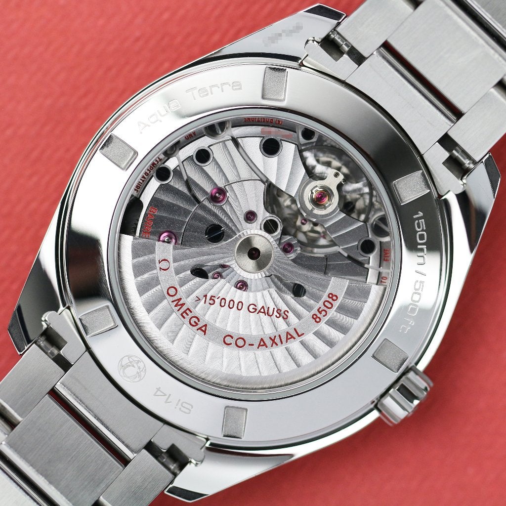 Omega Aqua Terra 15'000 Gauss 41.5 (Zeer goed/ 2015), Staal, Staal, Polshorloge, Ophalen of Verzenden