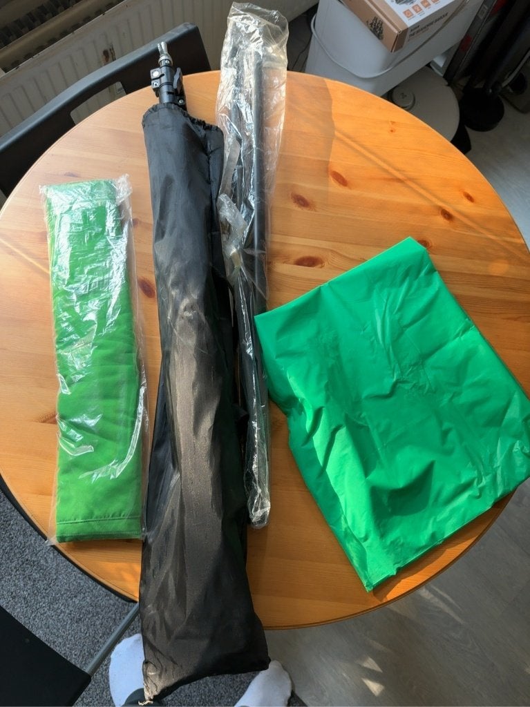 Complete Green Screen Set met Statief + 2 Green Screens, Ophalen, Zo goed als nieuw, 175 cm of meer, Overige typen