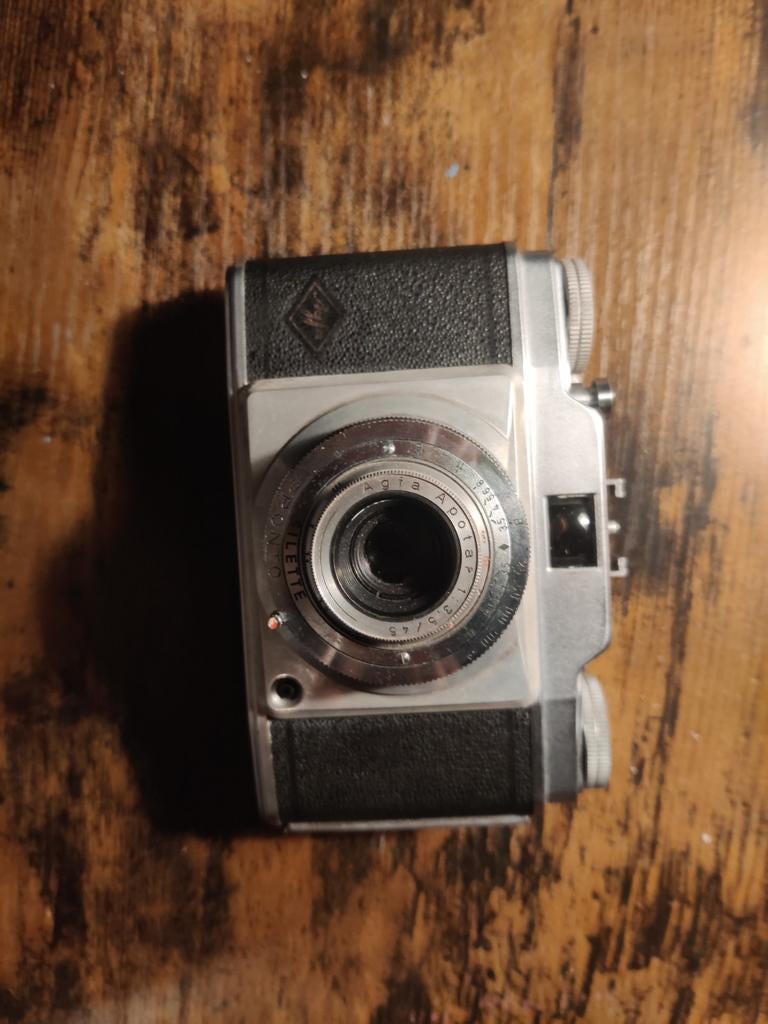 Agfa Silette Pronto met originele leren tas, Audio, Tv en Foto, Fotocamera's Analoog, Ophalen of Verzenden, Gebruikt, Spiegelreflex