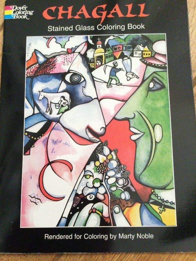 Chagall: stained glass coloring book, Ophalen of Verzenden, Boek of Gids