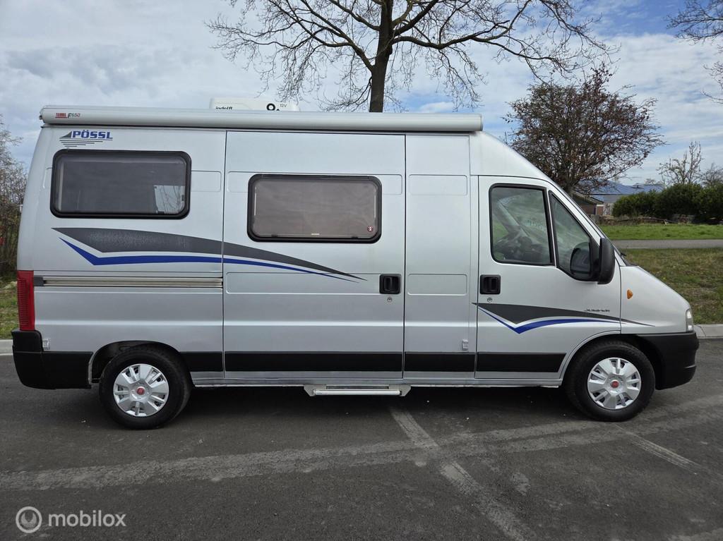 Possl Duett L buscamper 2006 128pk 560cm, 2x Airco, Caravans en Kamperen, Campers, Buscamper of Camperbus, Pössl, Bedrijf, Koelkast