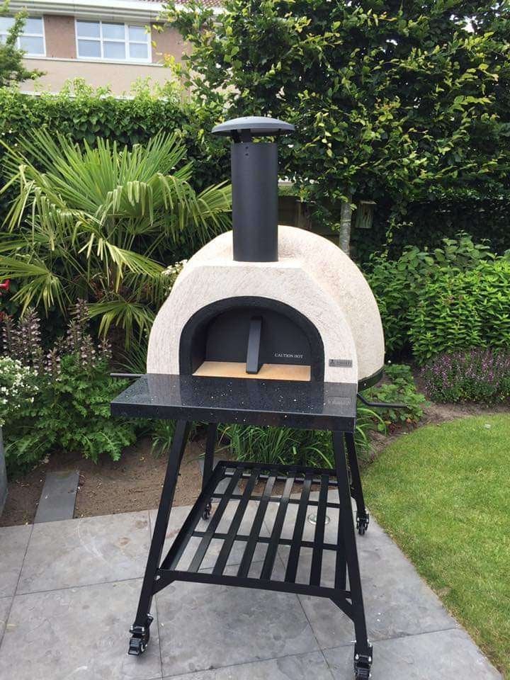 Pizza-oven AMALFI 70 BLACK PLAIN, Ophalen of Verzenden, Nieuw, AMALFI