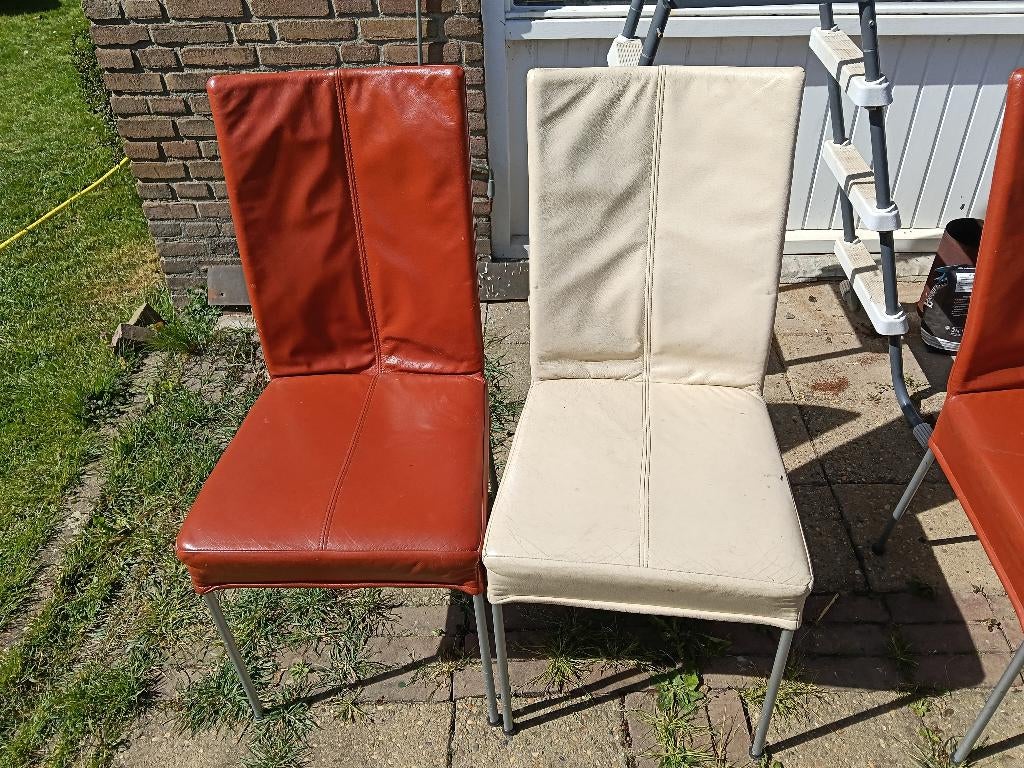 6 Eetkamerstoelen, Huis en Inrichting, Stoelen, Gebruikt, Vijf, Zes of meer stoelen, Overige kleuren, Ophalen