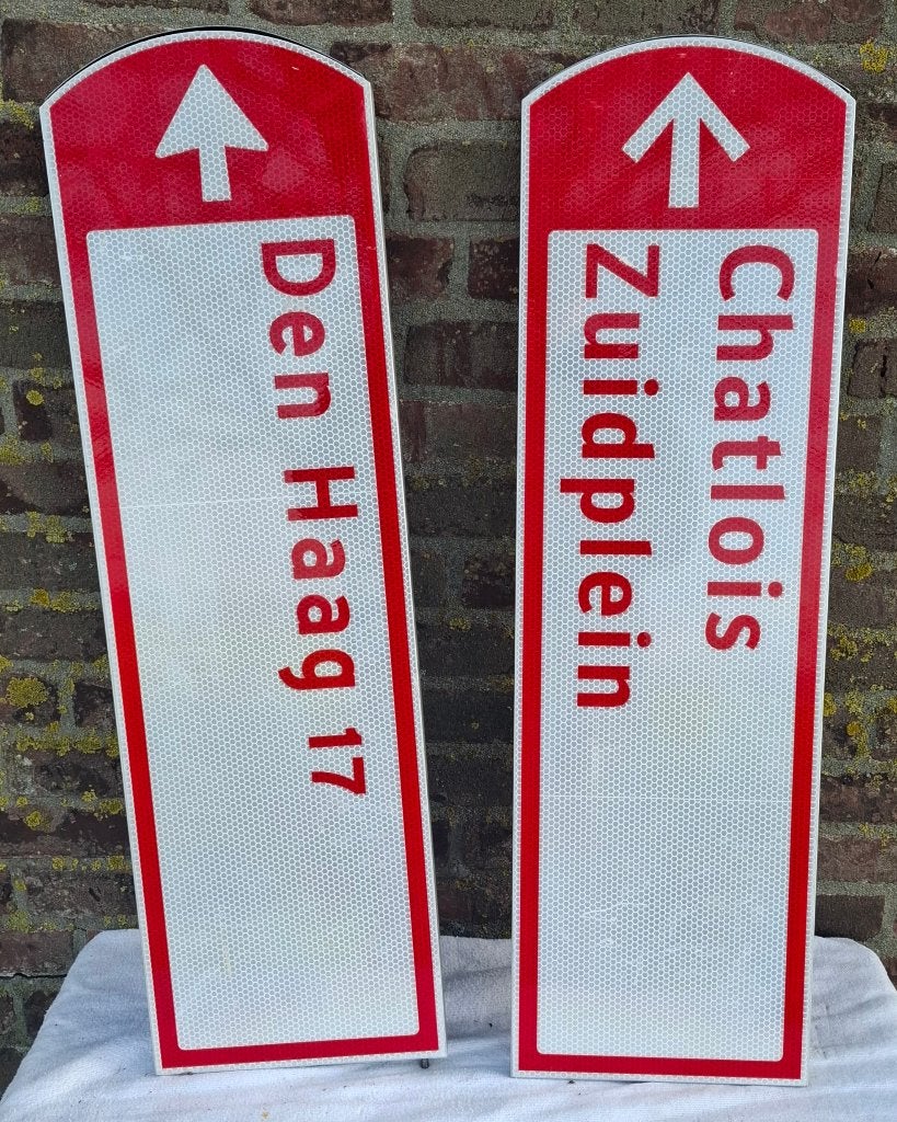 vintage verkeersborden, Ophalen of Verzenden, Gebruikt, Metaal, Decoratieobject