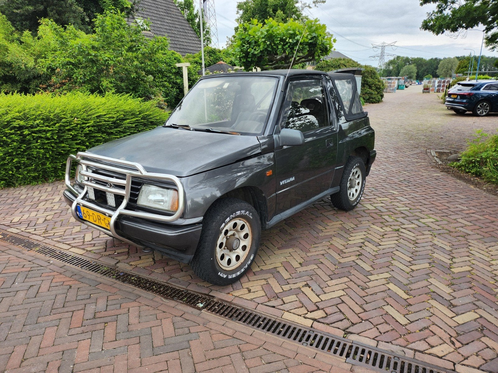 Suzuki Vitara 1.6 JLX Cabrio 4WD U9 1992 Grijs, 1450 kg, Stof, 4 cilinders, 1590 cc