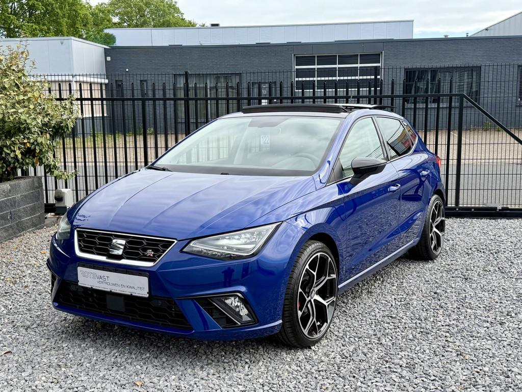 SEAT Ibiza 1.5 TSI FR Pano|ACC|Camera|Keyless Blauw, Voorwielaandrijving, Stof, 4 cilinders, Blauw