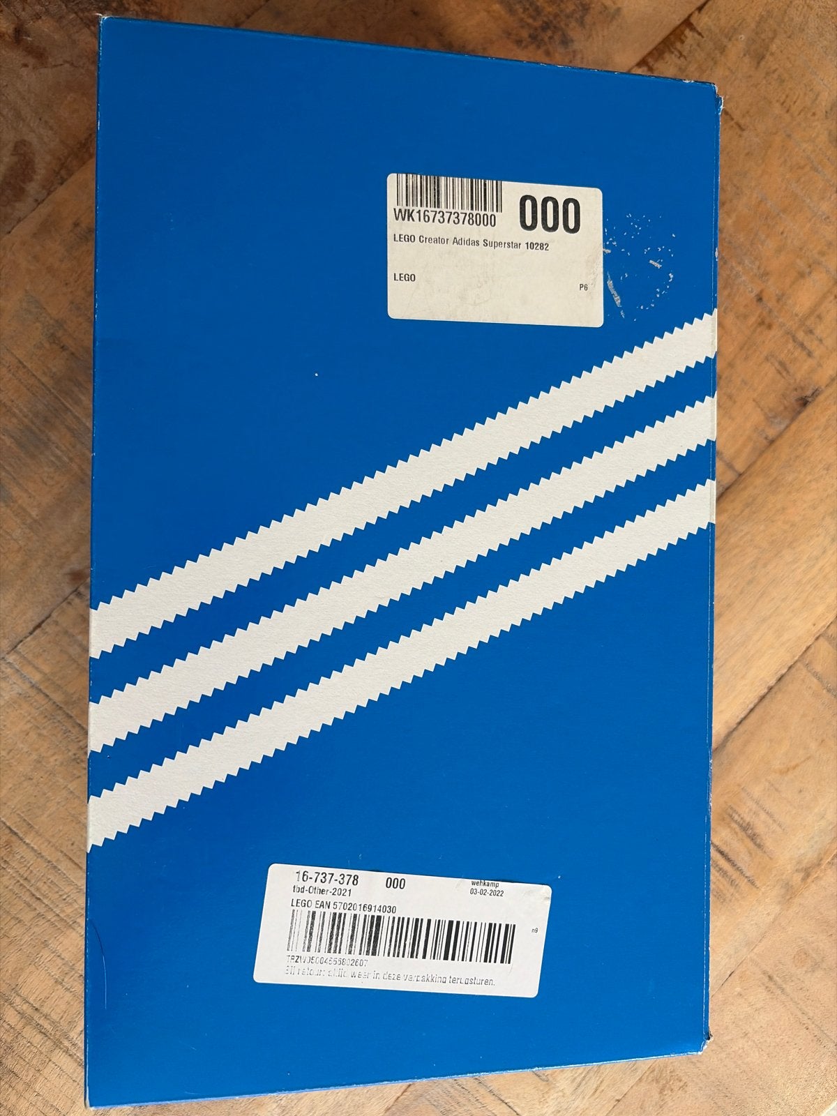 LEGO Creator Adidas Originals Superstar 10282, Verzenden, Lego, Zo goed als nieuw, Ongeopend/sealed
