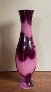 IVV vaas handmade pink, Overige kleuren, Handgemaakt, Ophalen of Verzenden, Glas
