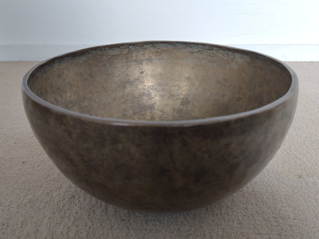 Oude Tibetaanse Jambati klankschaal G2, 27,5 cm, Ophalen of Verzenden, Gebruikt, Melodische percussie