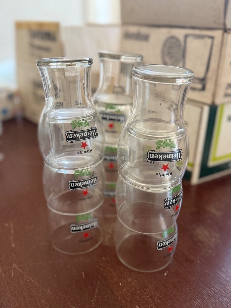 Heineken bierglazen ‘kleintje’, Verzamelen, Ophalen, Zo goed als nieuw, Glas of Glazen, Heineken