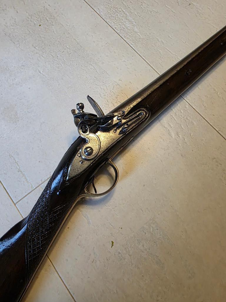 Authentiek Brits Flintlock Sporting Gun (ca. 1790-1810), Verzamelen, Ophalen, Landmacht, Engeland, Overige typen