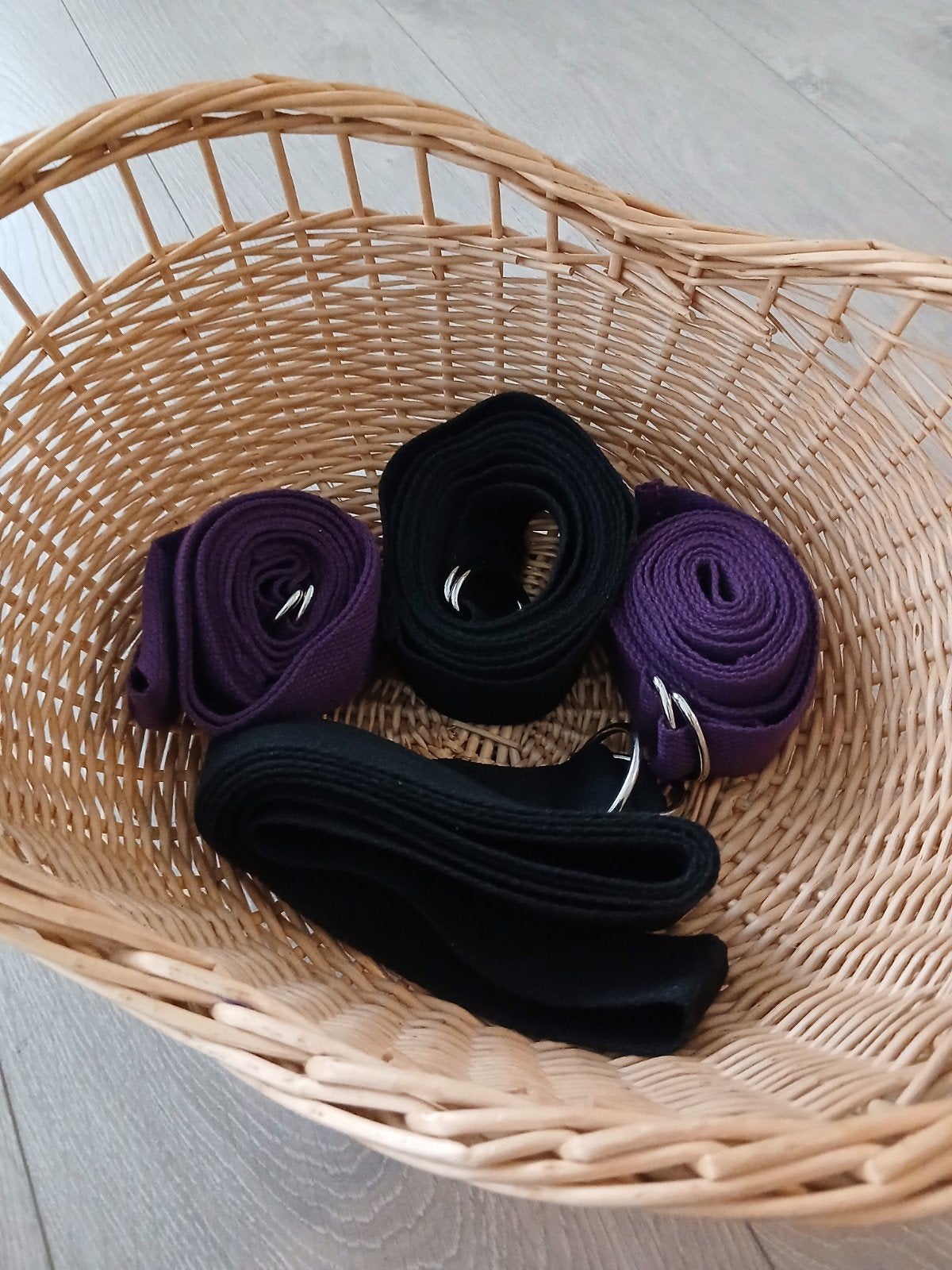 Yoga riem met D-ring, Ophalen of Verzenden, Zo goed als nieuw, Yoga-accessoire