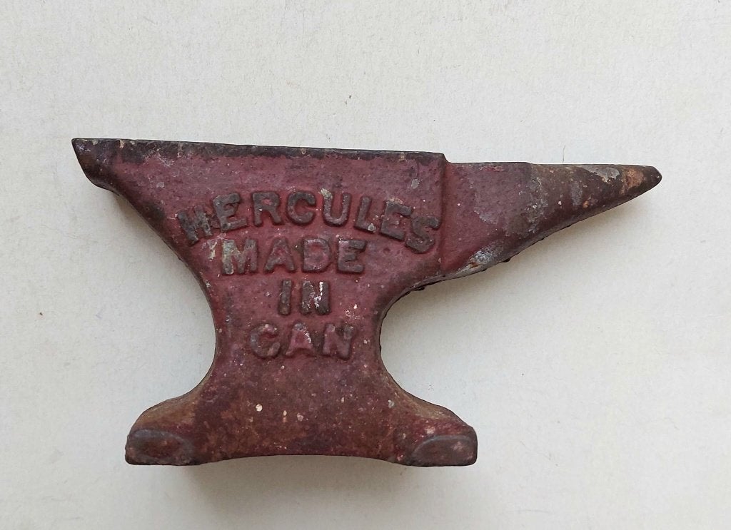 Antieke Hercules made in Can Canada Aambeeld anvil incus, Ophalen of Verzenden