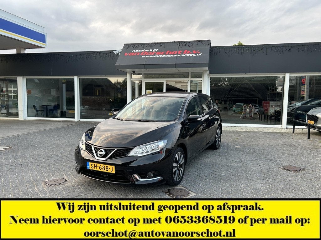 Nissan Pulsar 1.2 DIG-T N-Vision, Auto's, Nissan, Gebruikt, Euro 6, 4 cilinders, Zwart
