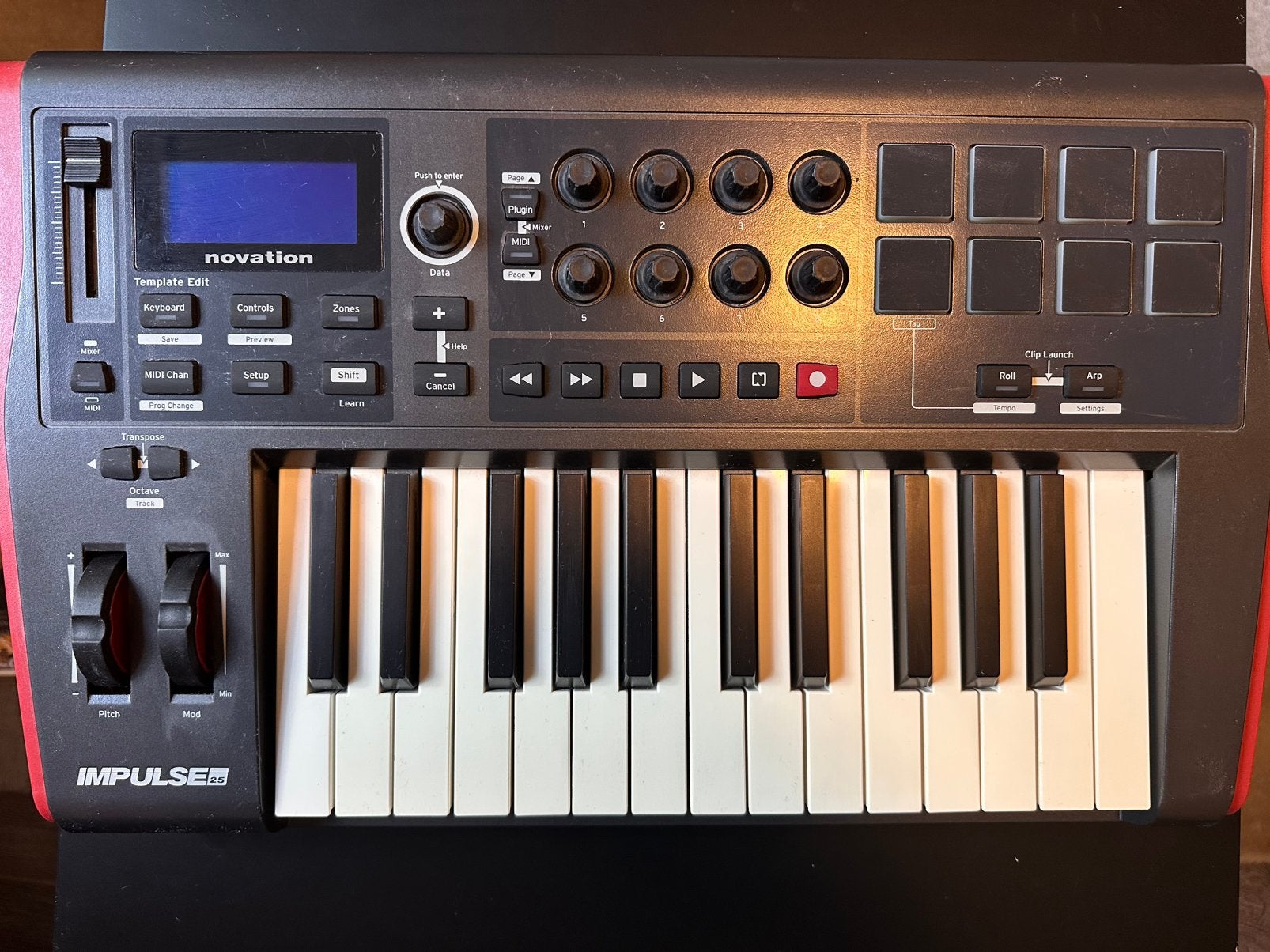 Novation Impulse 25 midi controller - in goede staat!, Muziek en Instrumenten, Ophalen of Verzenden, Zo goed als nieuw