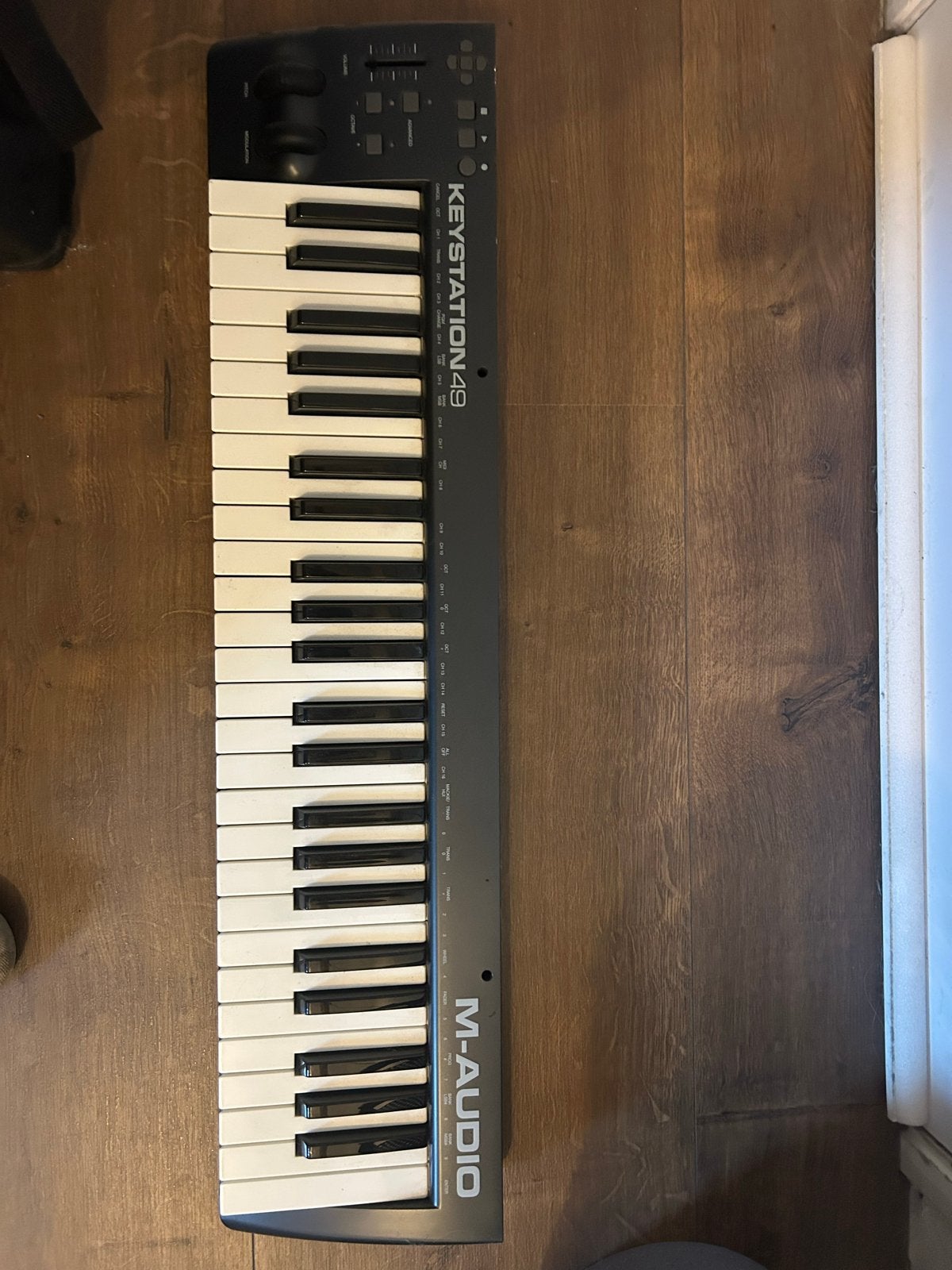 M-Audio Keystation 49 MIDI Keyboard Controller, Gebruikt, Aanslaggevoelig, Ophalen, 49 toetsen