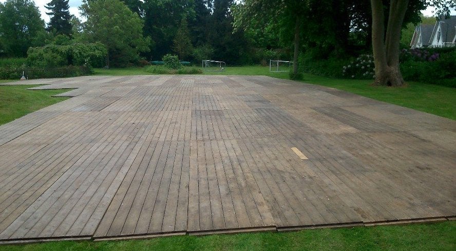 Houten tentvloer / vlondervloer te huur, huren, Hobby en Vrije tijd, Feestartikelen | Verhuur, Ophalen of Verzenden, Nieuw, Verjaardag