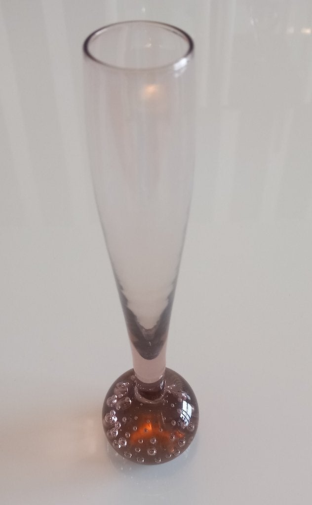 Spijkerbol Vaasje 20cm Cognac/Champagne kleur, Ophalen of Verzenden