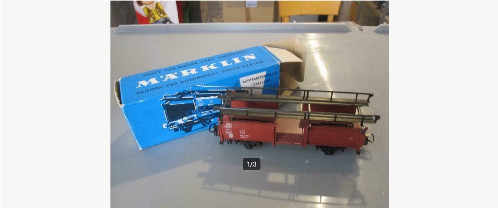 HO Marklin 4612 Auto Wagon., Ophalen, Wisselstroom, Wagon, Zo goed als nieuw