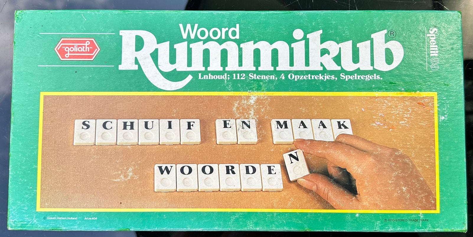 Woord Rummikub Letters GROOT zgan Compleet, Een of twee spelers, Ophalen of Verzenden, Zo goed als nieuw